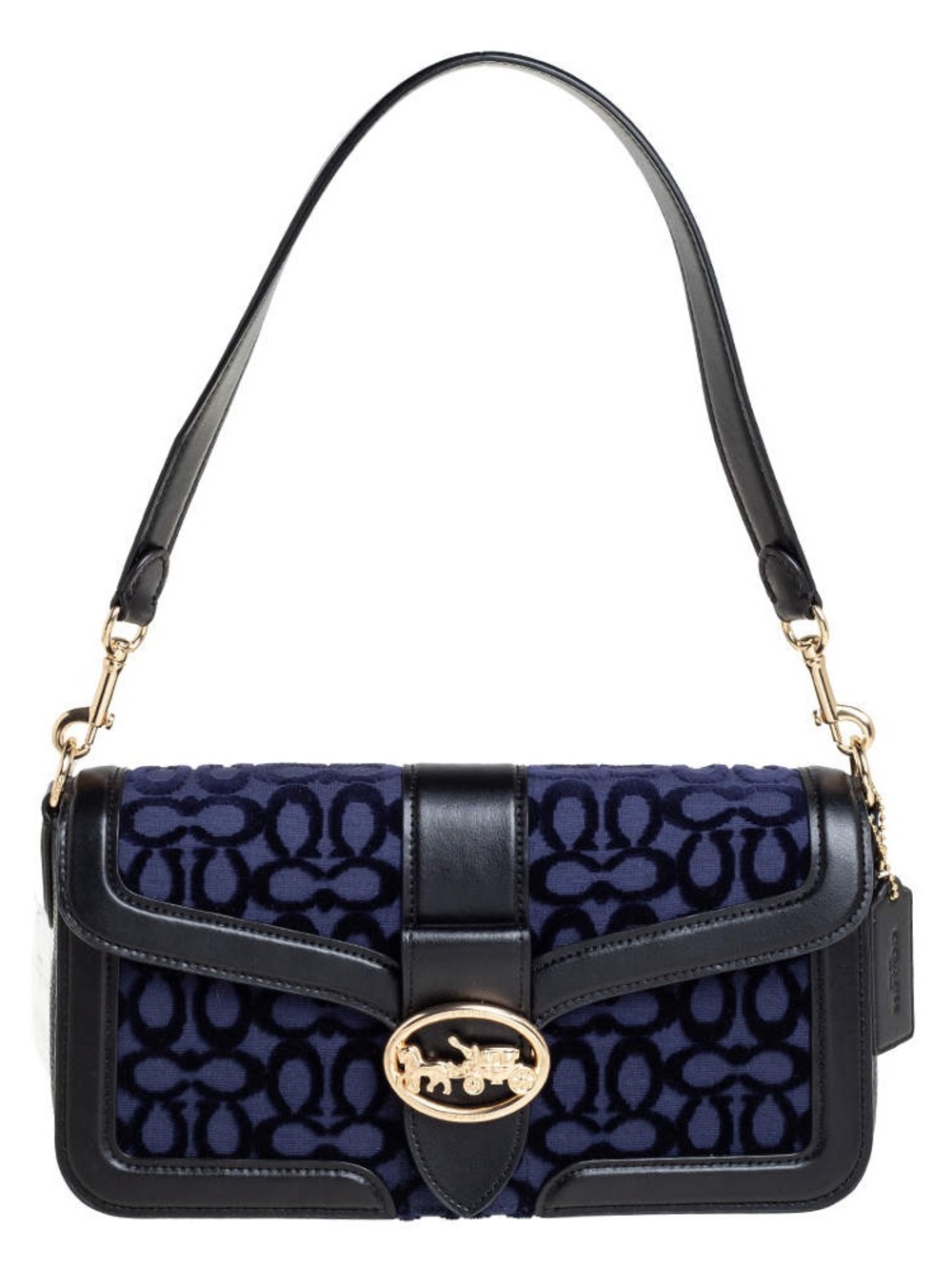 Coach Georgie Shoulder Bag in Signature Velvet